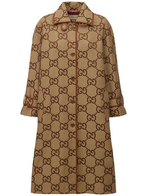 gucci logo coat|gucci coat for women.